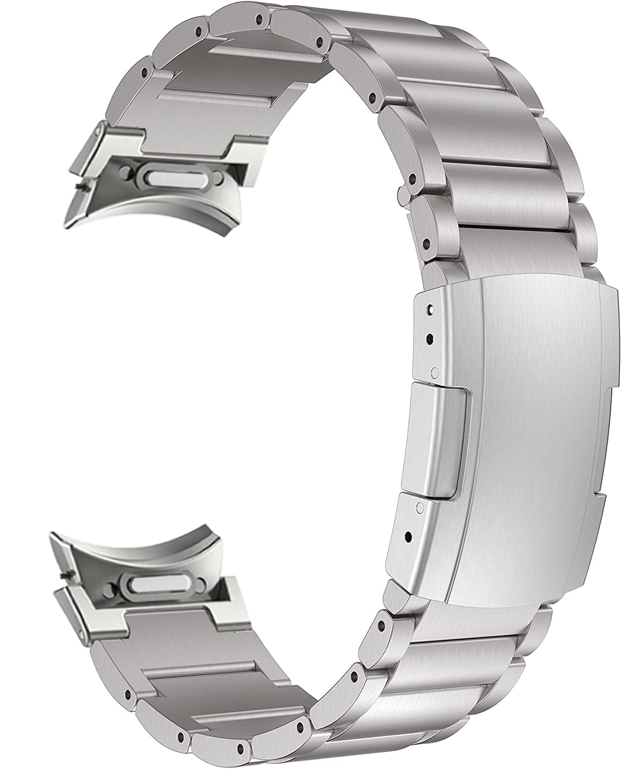 MaKTech Titanium Band,[No Gap] Metal Bracelet Strap with Spring Button,for Samsung Galaxy Watch